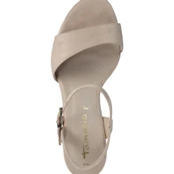 Tamaris 28028, Plateau-Sandaletten, Damen, Beige