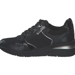 Tamaris 23721-42, Schnürschuhe, Damen, black/gold