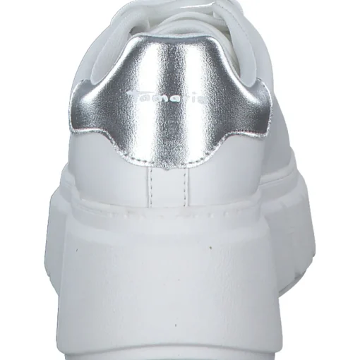 Tamaris 23743, Schnürschuhe, Damen, WHITE/SILVER