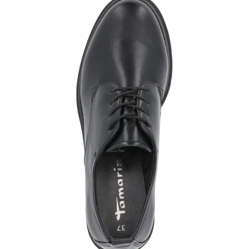 Tamaris 23302, Schnürschuhe, Damen, BLACK MATT