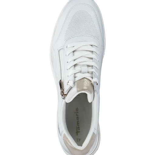 Tamaris 23761-42, Schnürschuhe, Damen, Weiß