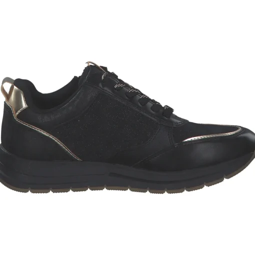 Tamaris 23732, Sneakers Low, Damen, BLACK/GOLD