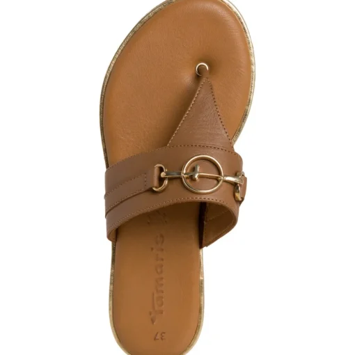 Tamaris 27106, Zehentrenner, Damen, cognac
