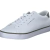 Tommy Hilfiger FM0FM05110YBS TH HI VULC LOW CORE, Klassische- & Business Schuhe, Herren, Weiß