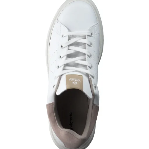 Viktoria 1263101, Sneakers Low, Damen, Beige/Weiß