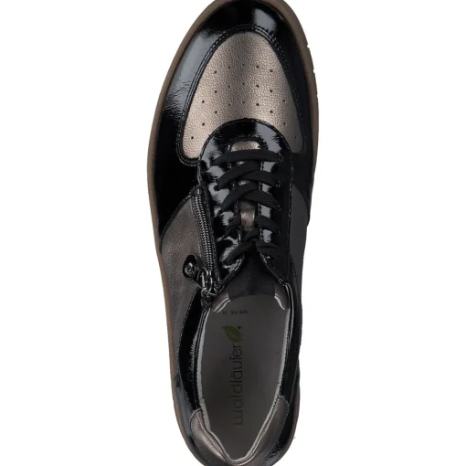 Waldläufer 754004-203/370 Yuna H, Schnürschuhe, Damen, schwarz bronze