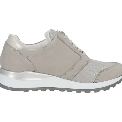 Waldläufer Hiroko Soft H64007, Sneakers Low, Damen, STEIN SILBER STEIN