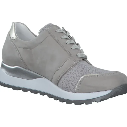 Waldläufer Hiroko Soft H64007, Sneakers Low, Damen, STEIN SILBER STEIN