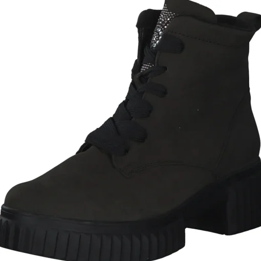 Waldläufer Nala 789802, Schnürstiefeletten, Damen, Grau (Schiefer)
